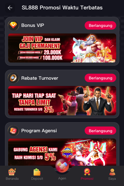 SL888 Promosi Waktu Terbatas